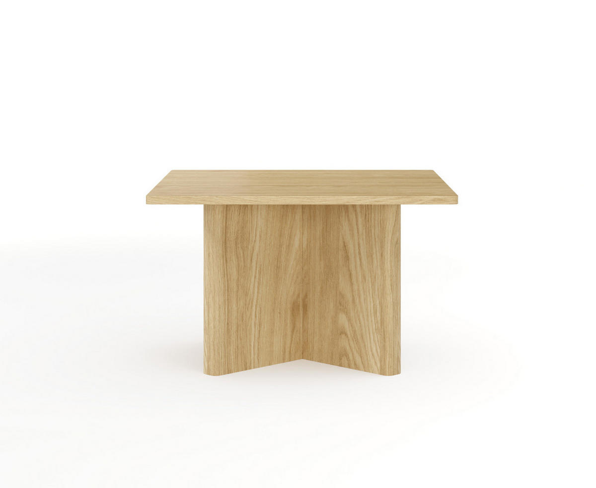 COUCHTISCH VIRONE (Geölte Eiche, Quadratisch, leicht abgerundete Ecken, 80x80 cm) - Eichefarben, Holz/Holzwerkstoff (80/80/49cm) - Ravio