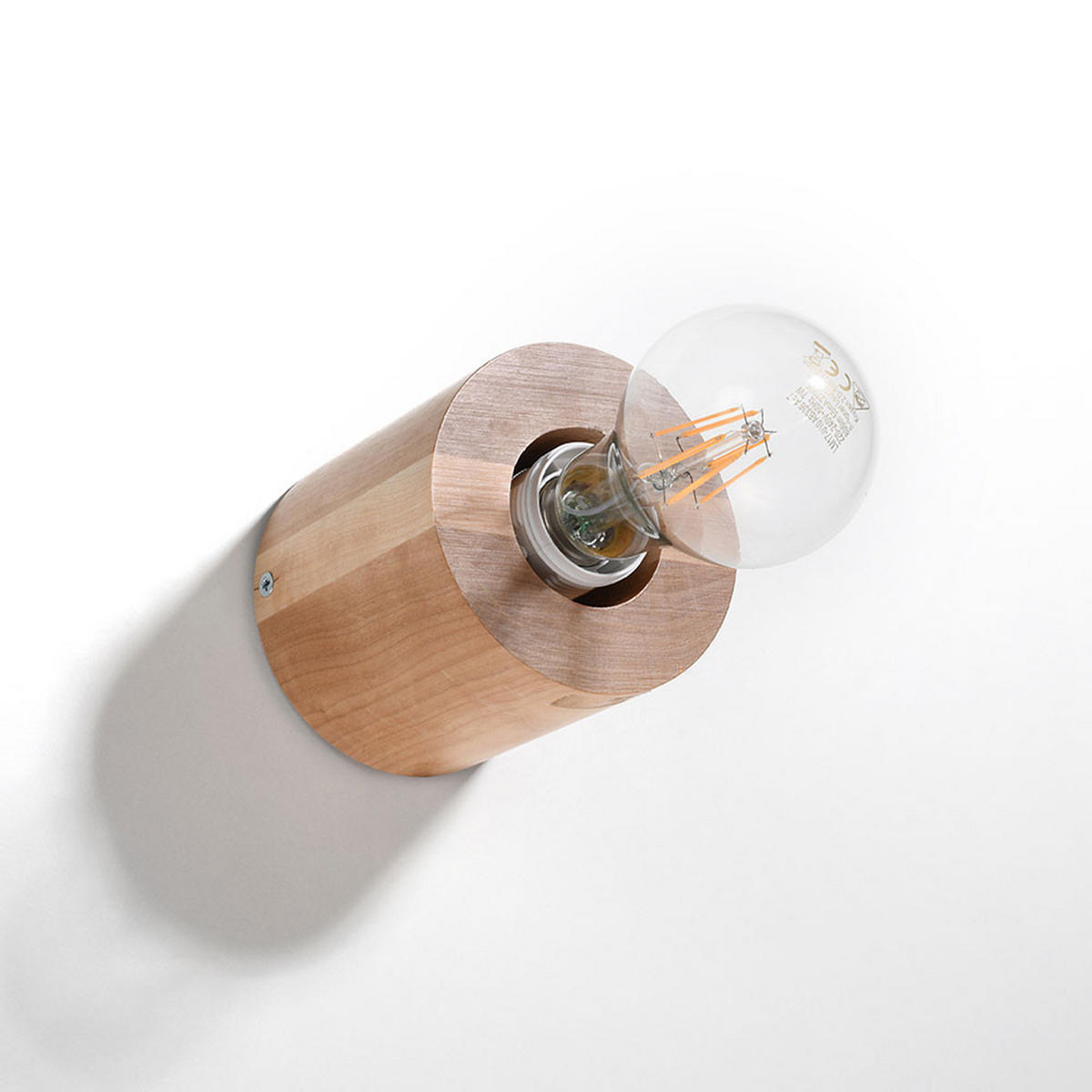 WANDLEUCHTE Holz Braun Landhausstil - Braun, Holz (10/10/10cm)