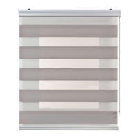DOPPELROLLO Steingrau 180x250 cm - Graubraun, Kunststoff (180/250cm) - STORESDECO