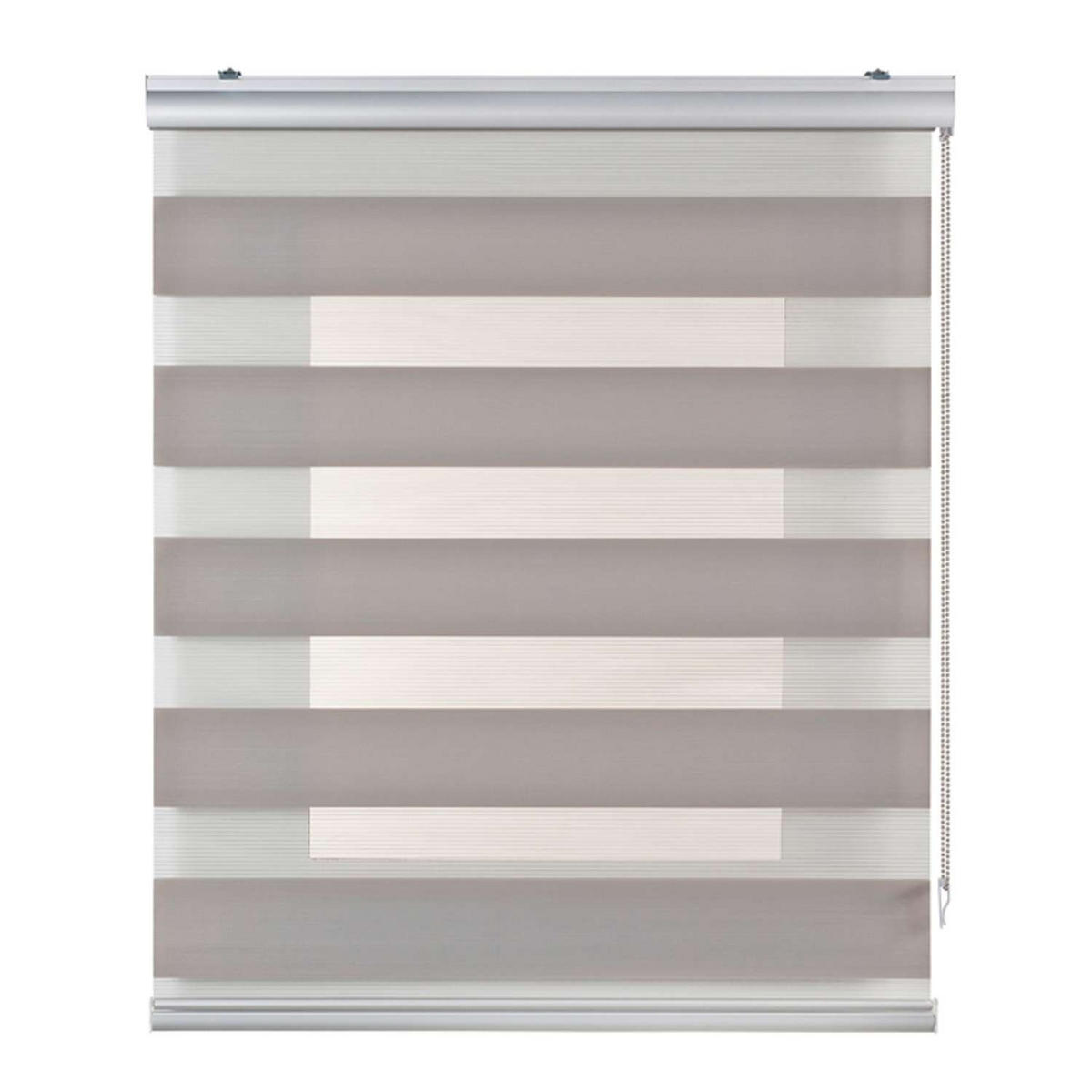 DOPPELROLLO Steingrau 180x250 cm - Graubraun, Kunststoff (180/250cm) - STORESDECO