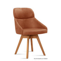 ESSZIMMERSTUHL drehbar (6er-Set) Drala 52x82x63 Eiche geölt/Cognac - Cognac/Eichefarben, Kunststoff (63/82/52cm) - 58aufmkessel