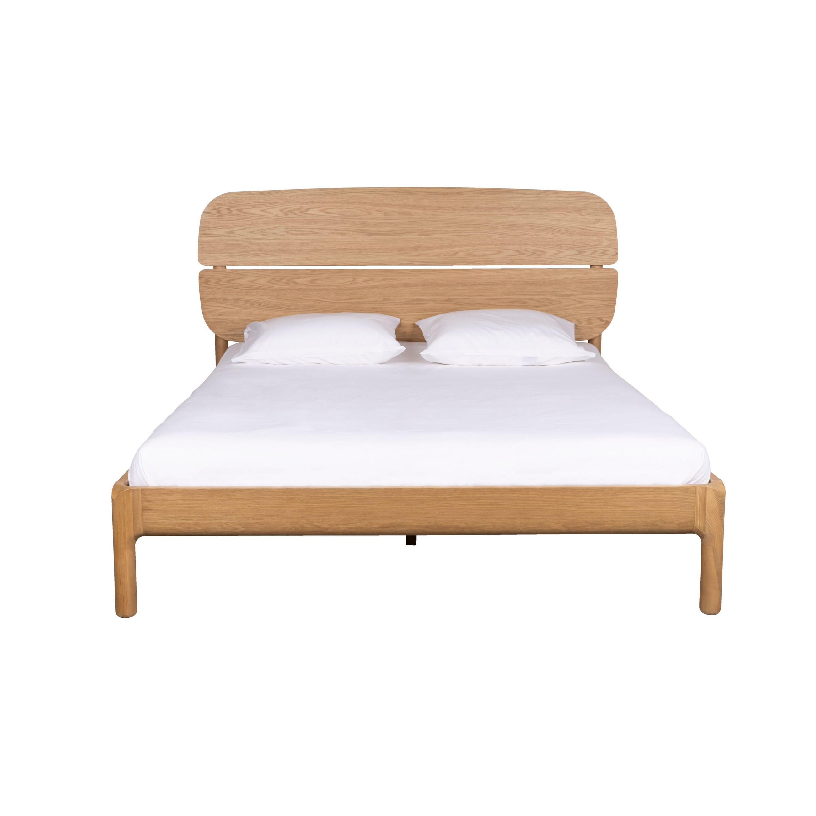 BETT Storm Naturel 180 cm - Naturfarben, Holz (180/200cm) - Zuiver