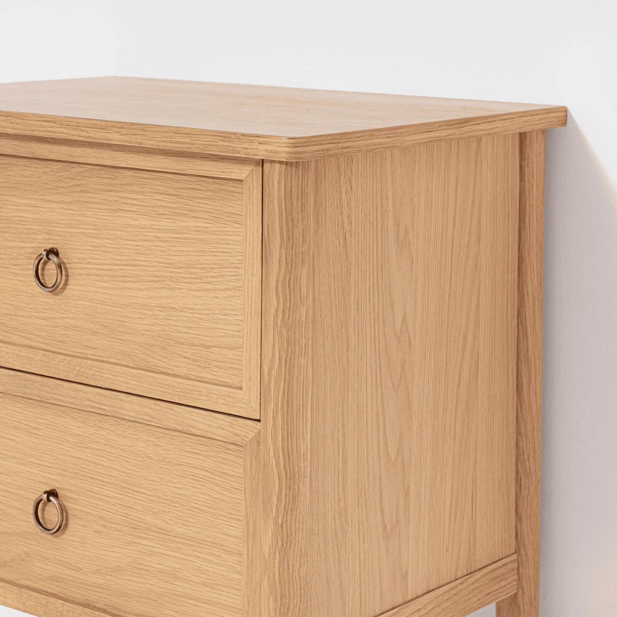 NACHTTISCH Rose, Eiche - Beige, Holz (58/60/40cm) - WOODEK