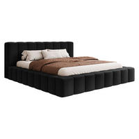 POLSTERBETT Makira - Schwarz, Holz/Holzwerkstoff (180/200cm) - MIRJAN24