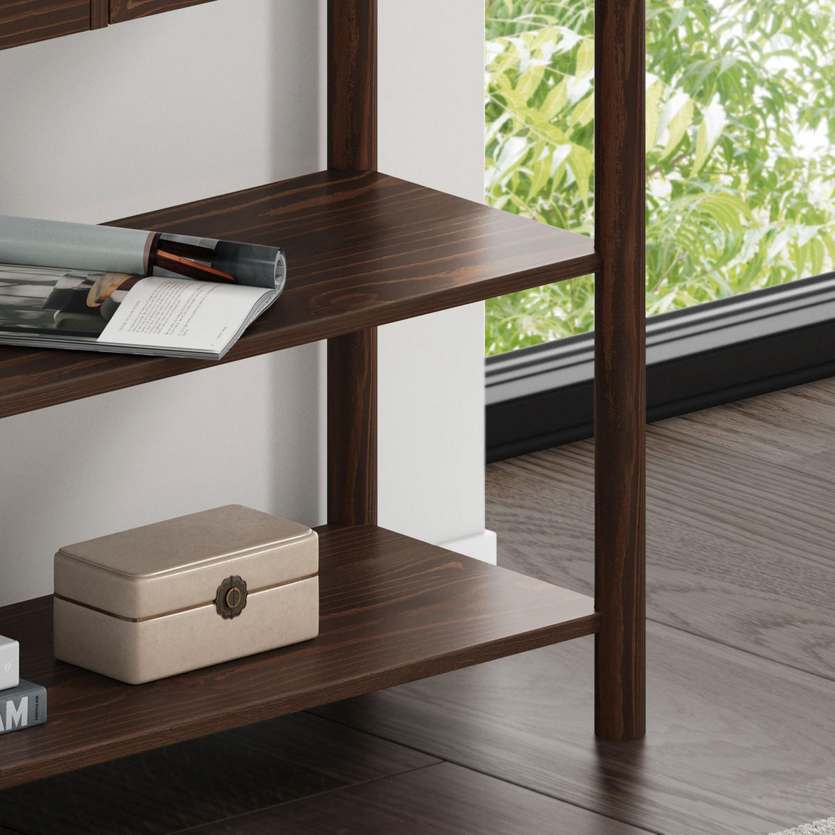 KONSOLENTISCH APOANA - Nussbaumfarben, Holz (36/110/78cm) - IDIMEX