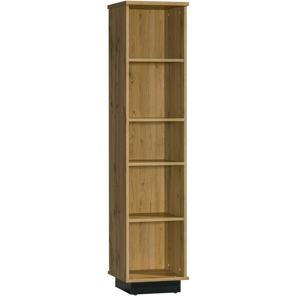 BÜCHERREGAL Lamelo mit 5 offenen Fächern, 40 cm, Eiche Wotan - Eiche Wotan, Holzwerkstoff (40/176/36cm) - Beautysofa