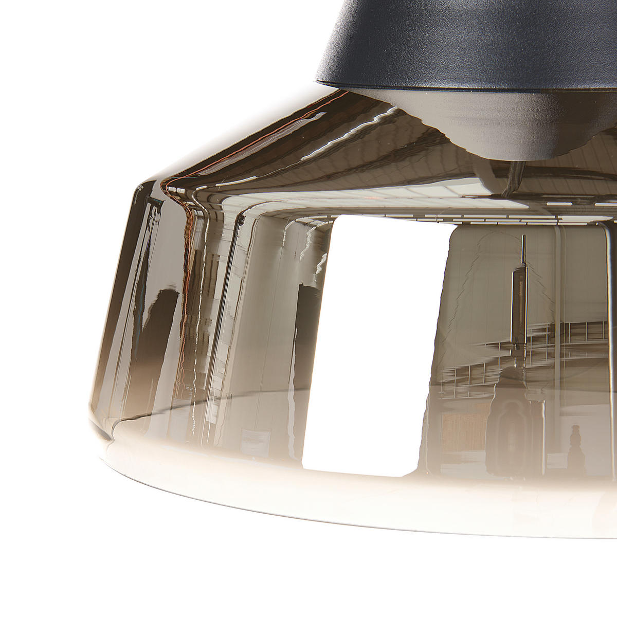HÄNGELEUCHTE Talparo 23/23/172 cm - Goldfarben, Glas (23/23/172cm) - Beliani