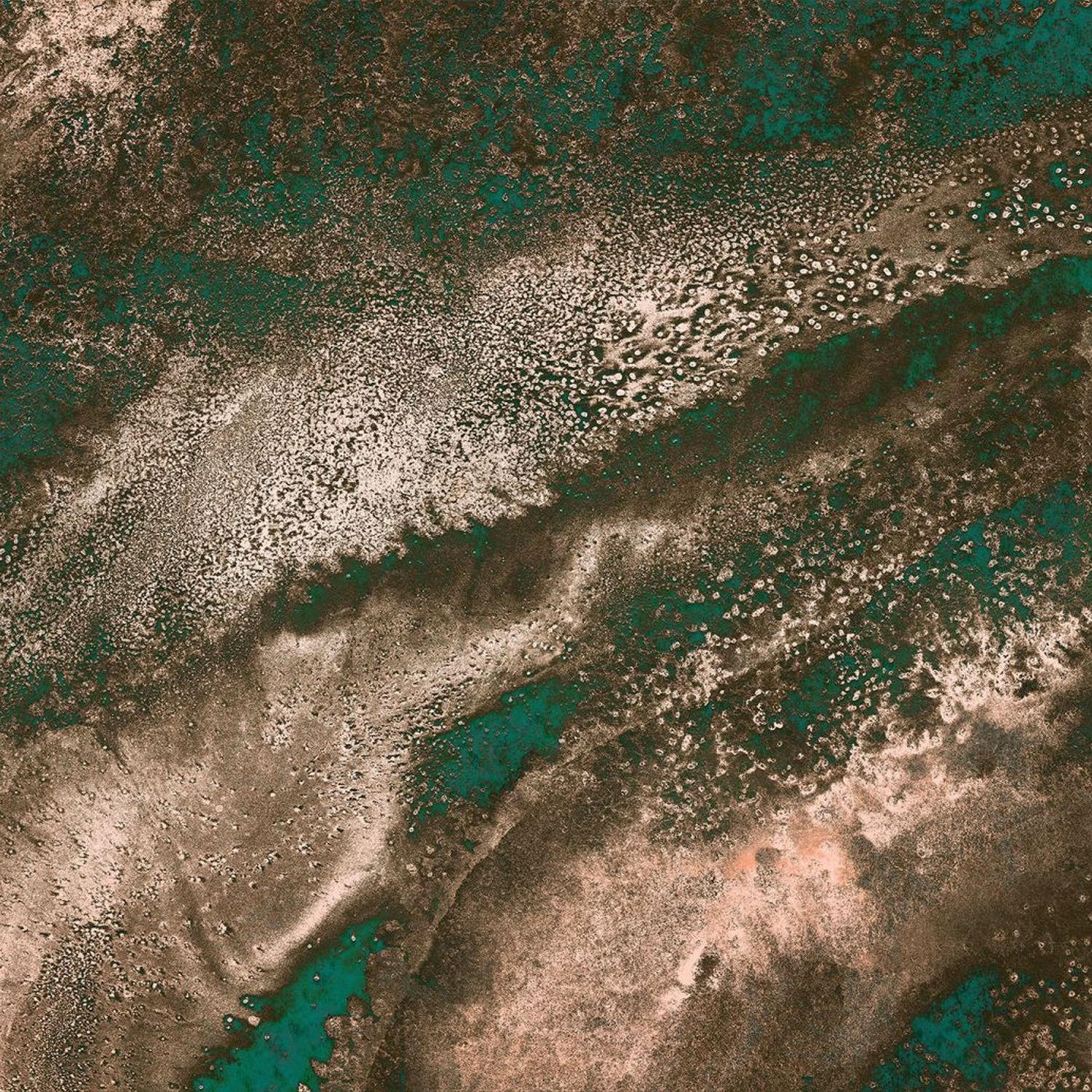 FOTOTAPETE künstlerisch 400 x 280 cm - Grün, Papier (400/280cm) - Sanders & Sanders