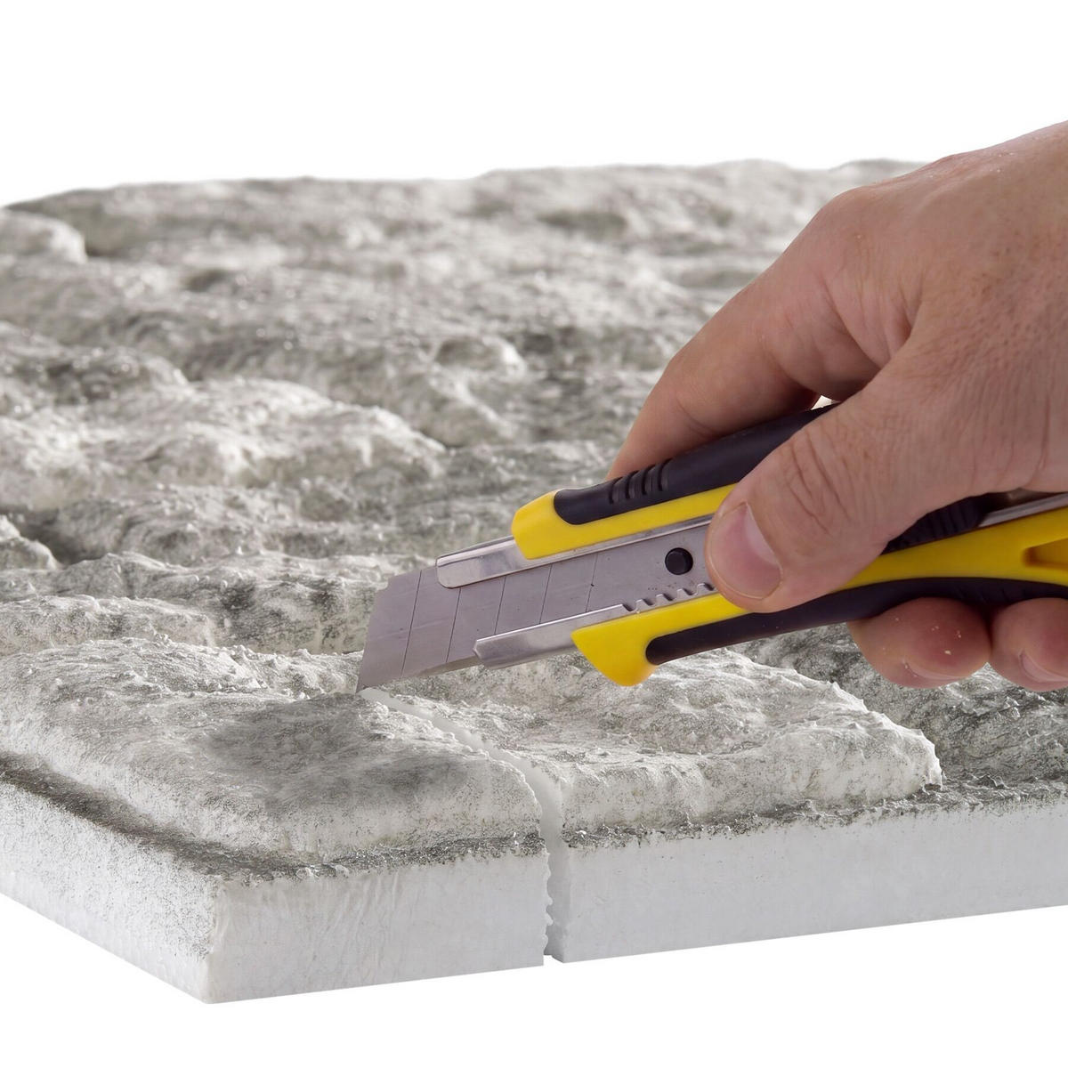 3D-WANDPANEELE , 100 x 50 x 2 cm, 5 m² Abdeckungsfläche, flexibel zuschneidbar, Naturstein dunkelgrau - Grau, Kunststoff (50/2/100cm) - tectake