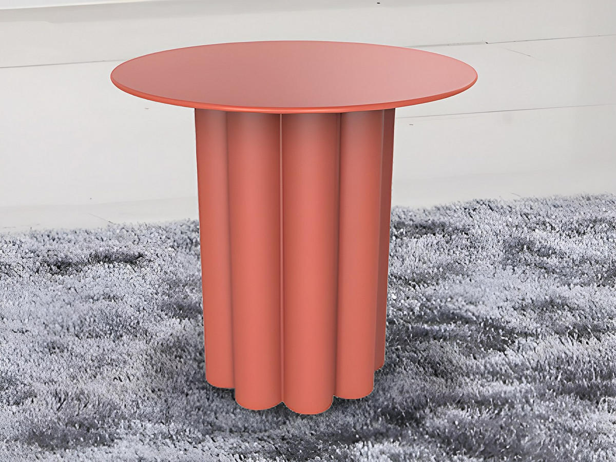 BEISTELLTISCH aus Metall - Terracotta - GAVOPI - Braun, Metall (43/43/40cm) - Vente-Unique
