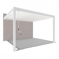 PERGOLA Terrassenüberdachung Aluminium 3 x 4 m weiß - Weiß, Metall (300/255/400cm) - WEIDE