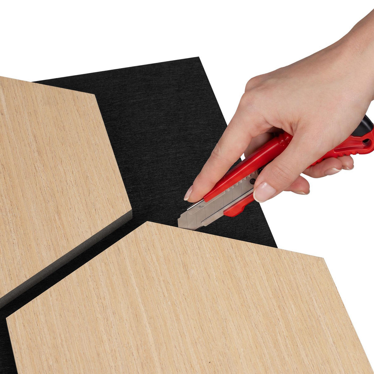 AKUSTIKPANEELE Sonic Shield, je 76 x 62 x 1,8 cm, Größe flexibel anpassbar, Eiche - Eichefarben, Holz (62/1.8/76cm) - tectake