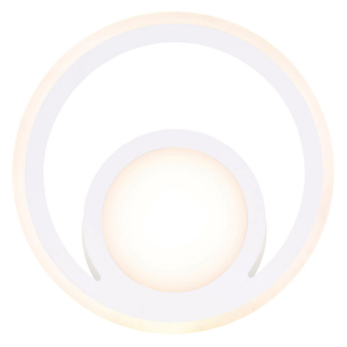 LED DECKENLEUCHTE Fenna Metall Weiß - Weiß, Metall (47/47/7cm) - Globo Lighting