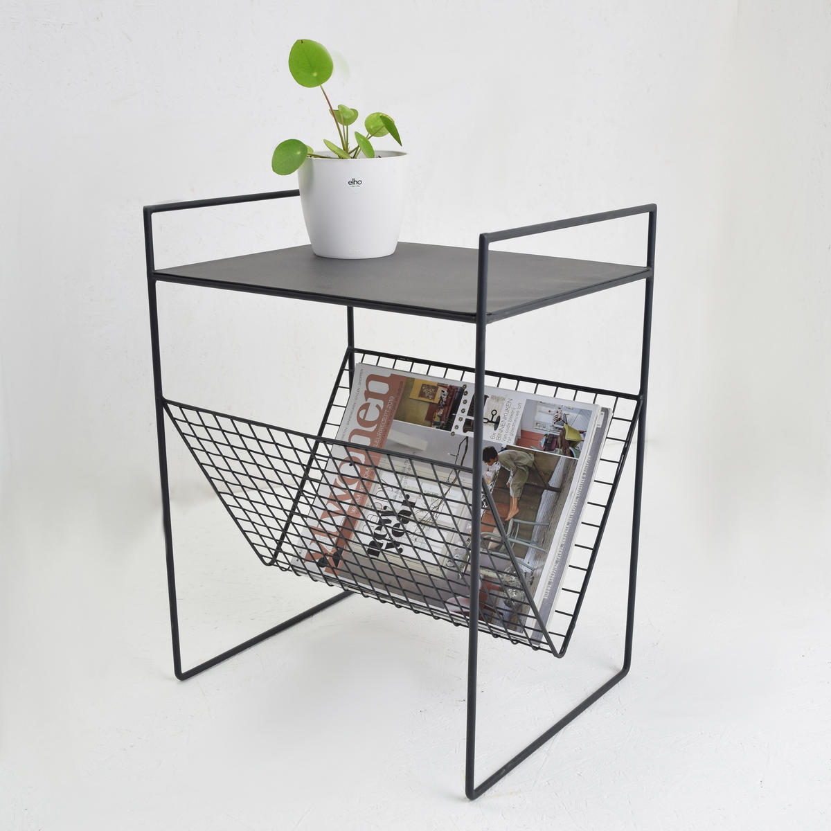 BEISTELLTISCH Maggy Schwarz - Schwarz, Metall (29/36/47cm) - LOFT42