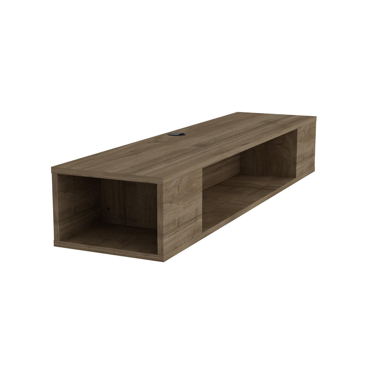 TV-ELEMENT Peti Eiche - Walnussfarben, Holzwerkstoff (135/23/35.2cm)