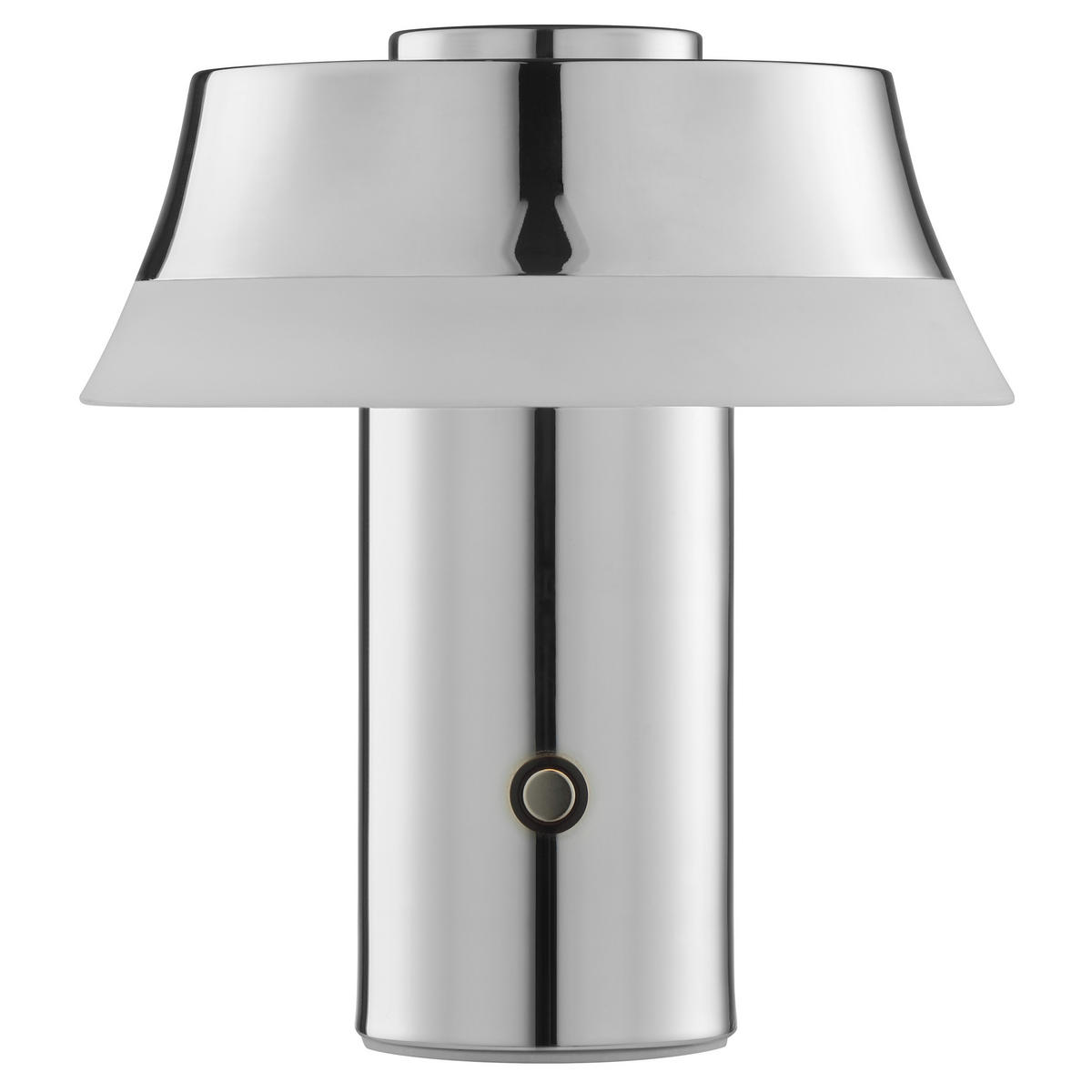 TISCHLEUCHTE Kinich Chromfarben/Weiß 15/15/16,5 cm - Multicolor, Metall (15/15/16.5cm) - Brilliant