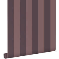 TAPETE Streifenmuster 50 x 900 cm - Lila, Papier (50/900cm) - ESTAhome