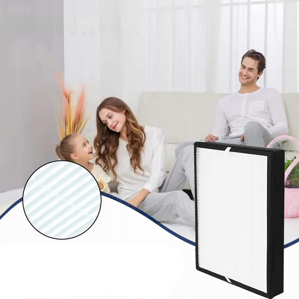 FILTER AC3829/10 3-tlg. Set, HEPA FY2422 99,97% ≥ 0,3 µm, Aktivkohle FY2420, Befeuchtungsfilter FY3435 - Multicolor, Kunststoff/Metall (10/10/10cm)
