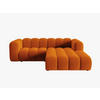 ECKSOFA modular rechts Lupine aus Samt terrakotta 3 Sitzplätze - Terracotta, Textil (177/230cm) - Micadoni