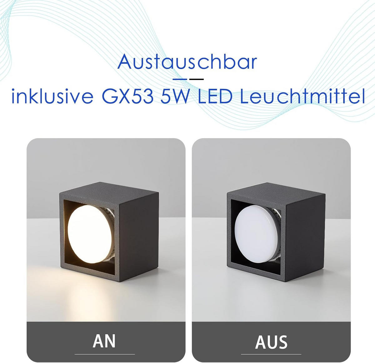 DECKENLEUCHTE Bemerkenswert 10/10/8cm - Schwarz, Metall (10/10/8cm) - ZMH