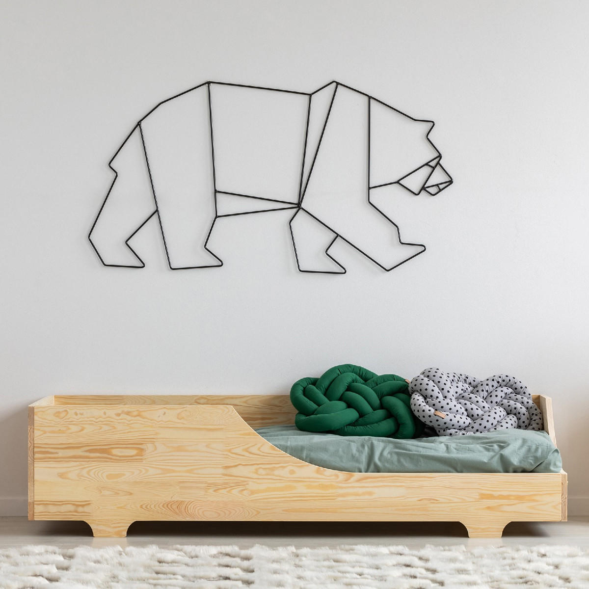 POSTEL 90/200 Tonio Přírodní dřevo - hnědá, dřevo (90/200cm) - Petits-meubles