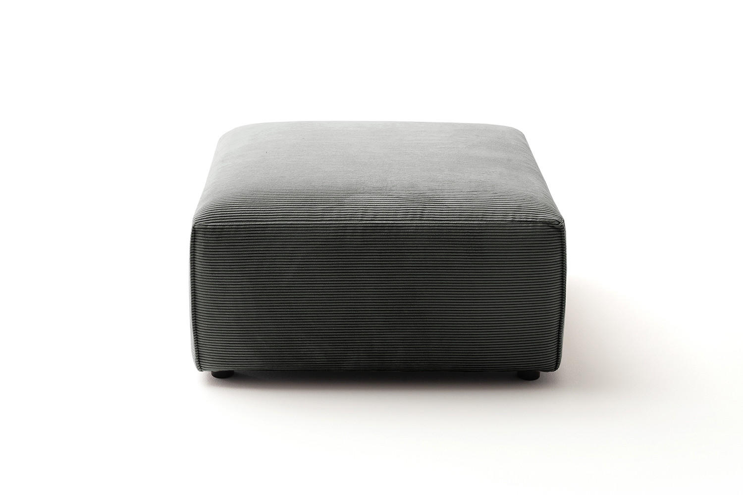 Kawola Polsterhocker Anthrazit 80x42x80 cm