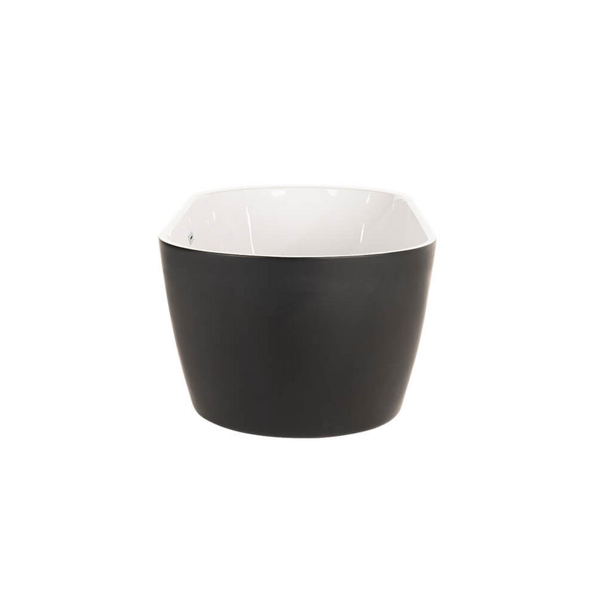 FREISTEHENDE Badewanne CODO - 170 x 80 cm Schwarz - Schwarz, Keramik (170/58/80cm) - Home Deluxe