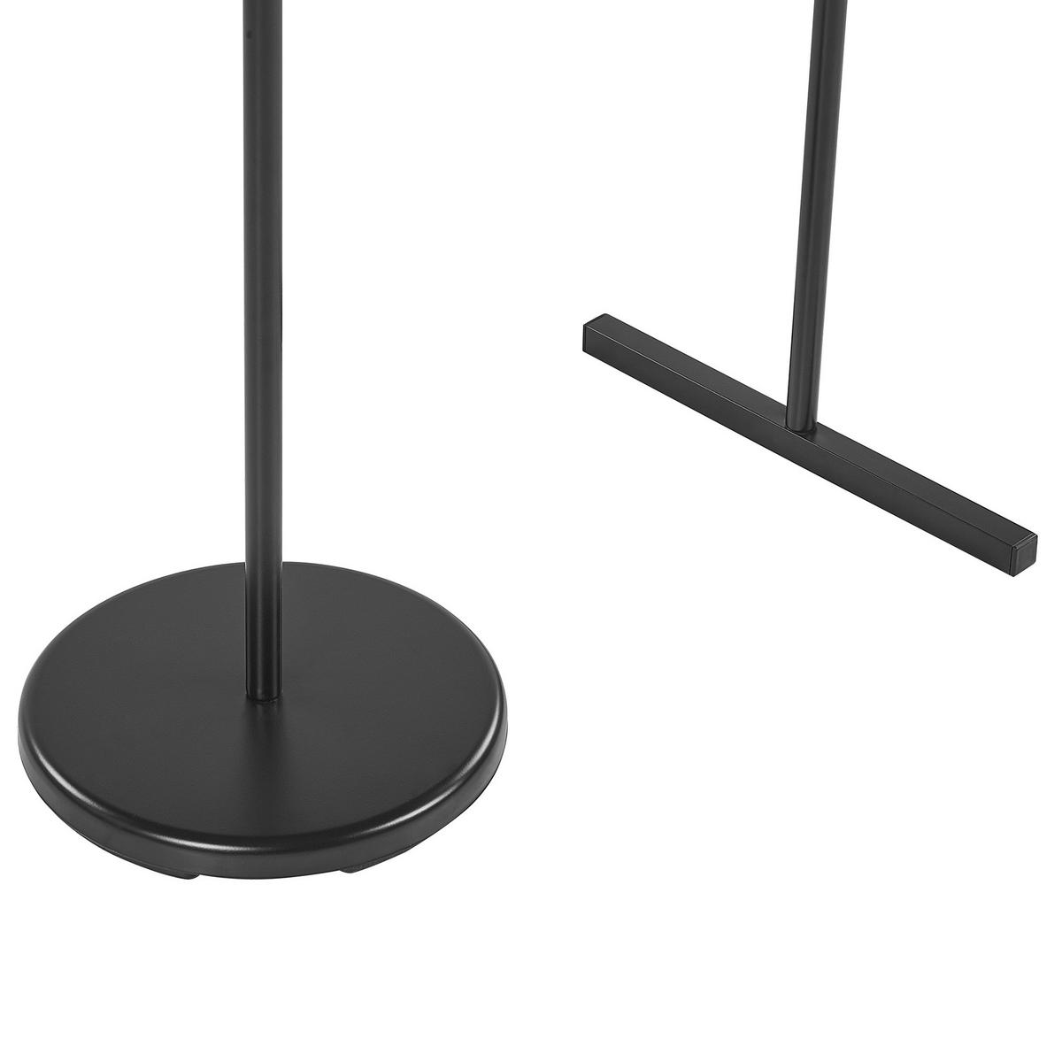 KLEIDERSTÄNDER Metall schwarz 175 cm Benton - Schwarz, Metall (50/175/50cm) - Beliani