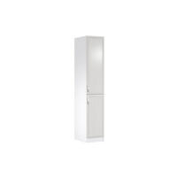 HOCHSCHRANK D40SP – Sycylia Weiß – Weiß / Creme / Links - Creme/Weiß, Holzwerkstoff (40/212/58cm) - ROYAL24_MARKT
