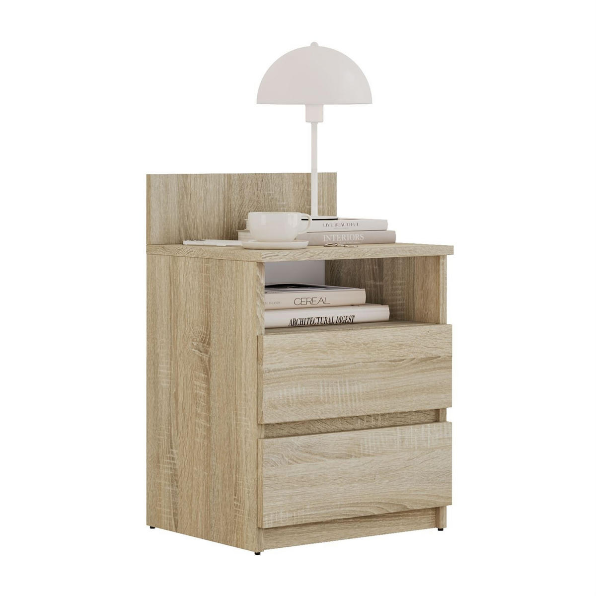 NACHTTISCH HANA M1 Sonoma Eiche - Sonoma Eiche, Holzwerkstoff (40/59/32cm) - Lookway