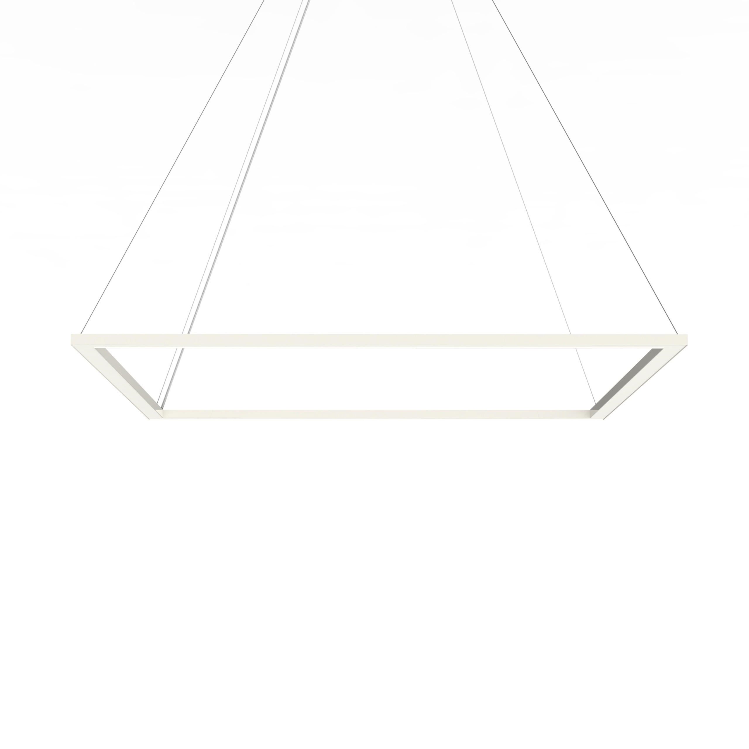 LED-HÄNGELEUCHTE - Weiß Hochglanz, Metall (90/90/100cm) - Lumicom