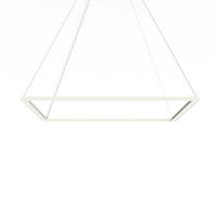 LED-HÄNGELEUCHTE - Weiß Hochglanz, Metall (90/90/100cm) - Lumicom