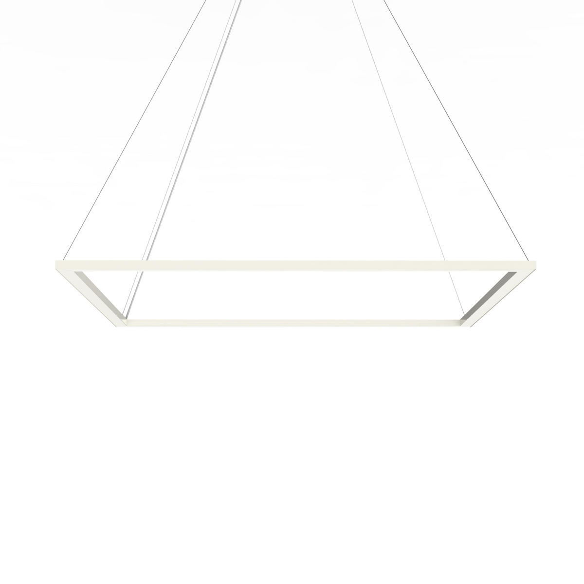 LED-HÄNGELEUCHTE - Weiß Hochglanz, Metall (90/90/100cm) - Lumicom