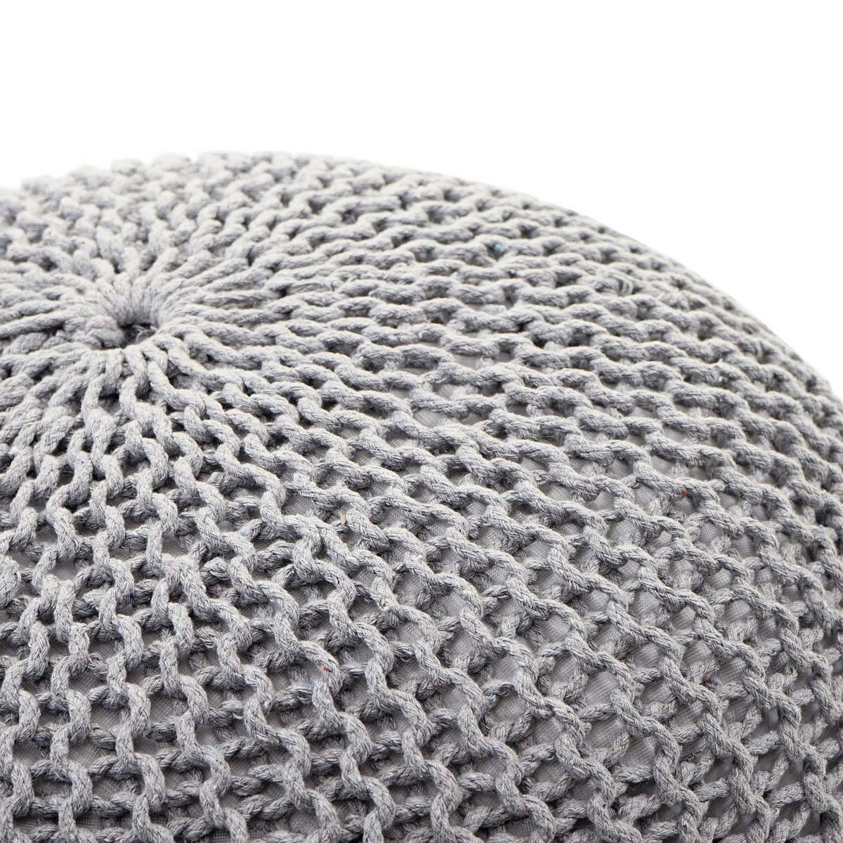POUF Grau - Grau, Textil (50/40/50cm) - MCW