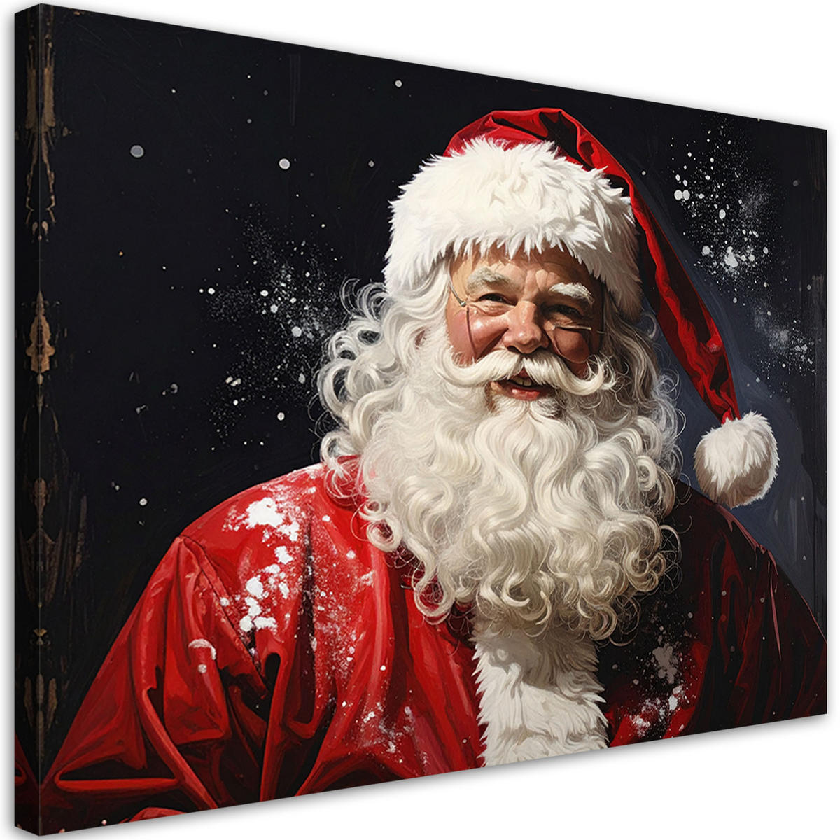 LEINWANDBILD Weihnachten 90x60cm - Rot, Textil (90/60cm) - Feeby