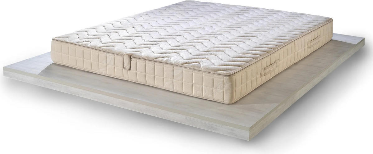 MATRATZE Natura Latex Weiß 180x190 cm H2 - Weiß, Naturmaterialien/Textil (180/190cm) - Letti Moderni