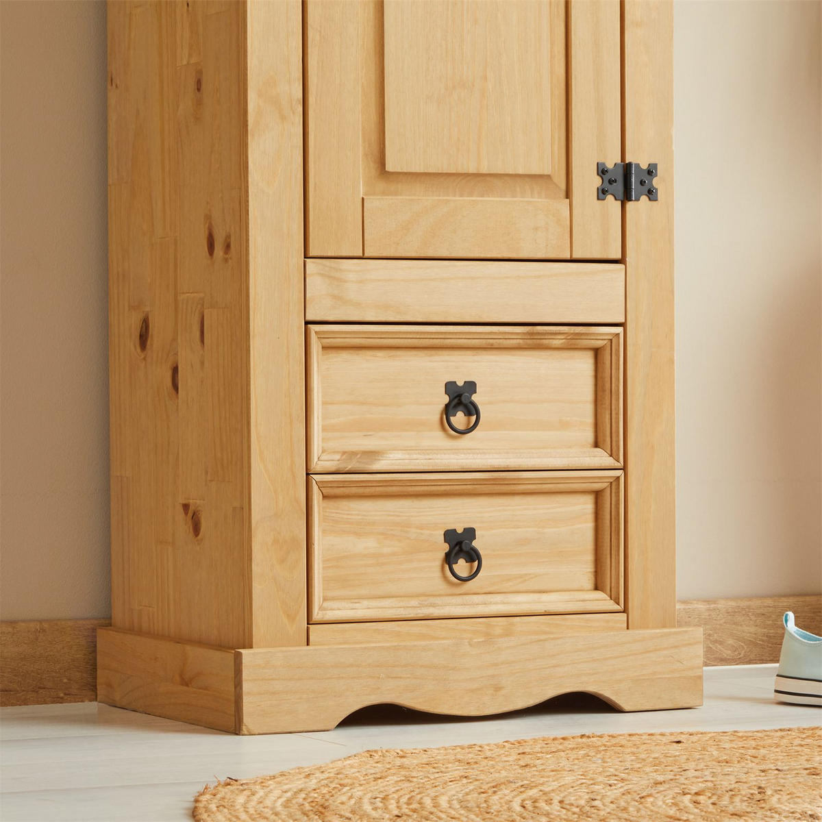 SCHUHSCHRANK TEQUILA braun - Braun, Holz (53/190/38cm) - IDIMEX