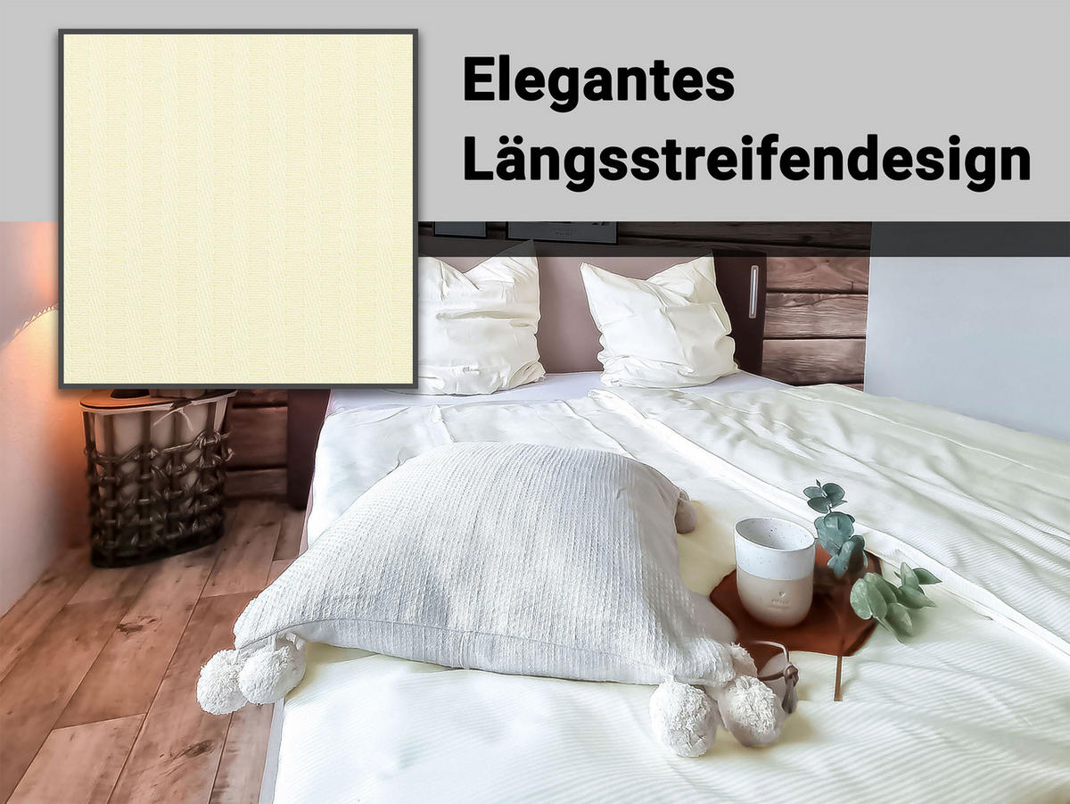 BETTWÄSCHE, 80x80 cm + 140x200 cm, 80% Baumwolle, 20% Polyester, Beige - Beige, Naturmaterialien (140/200cm) - Zollner