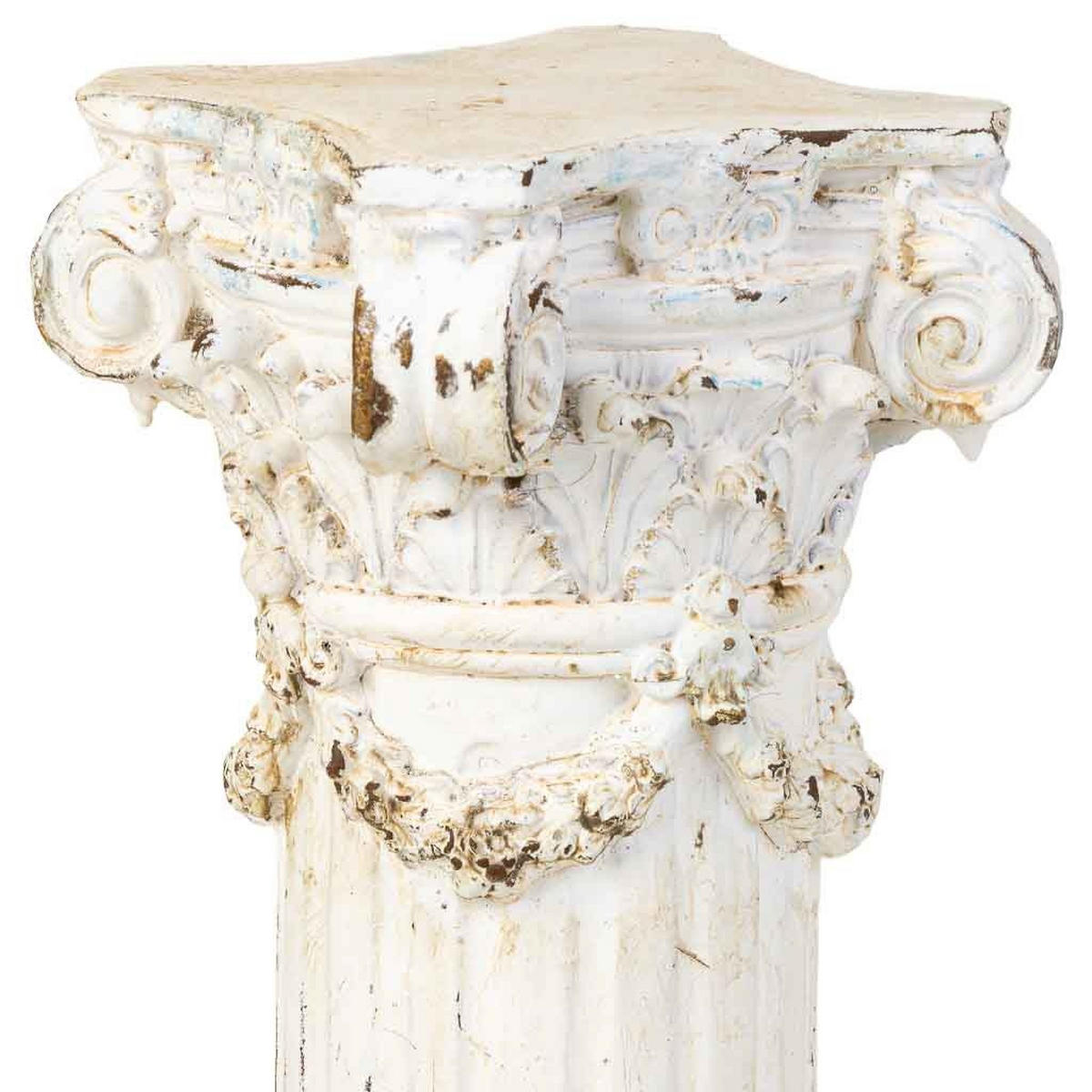 SÄULE 12x12x32cm - Weiß, Stein (12/31.5/12cm) - Wanderlust