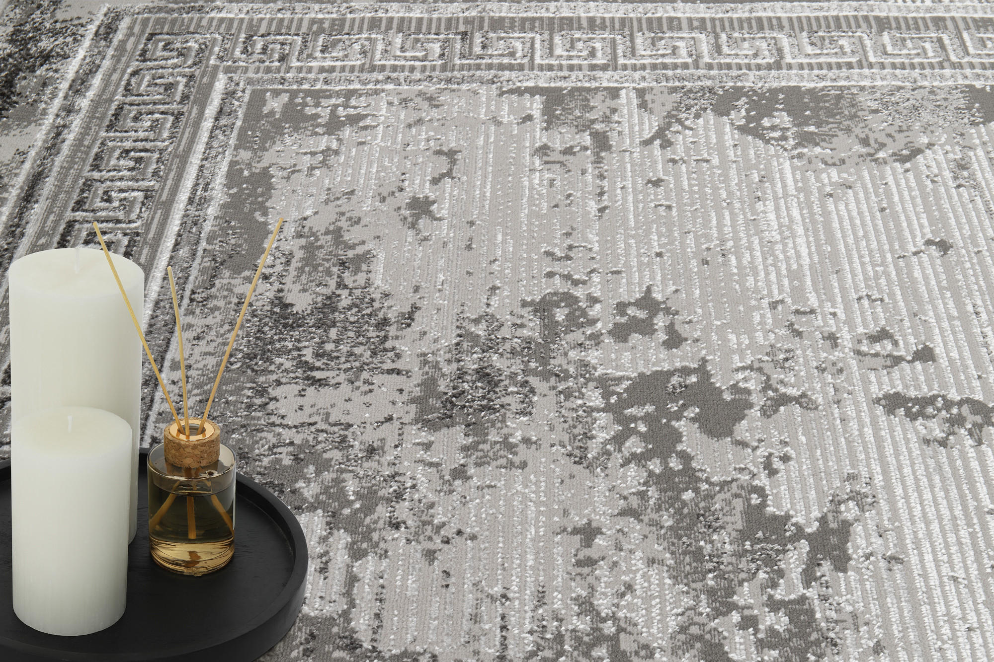 Thumbnail - Tapiso Teppich, Grau, Beige, Kunststoff, 200x300 cm, Teppiche & Böden, Teppiche, Flachgewebe-Teppiche