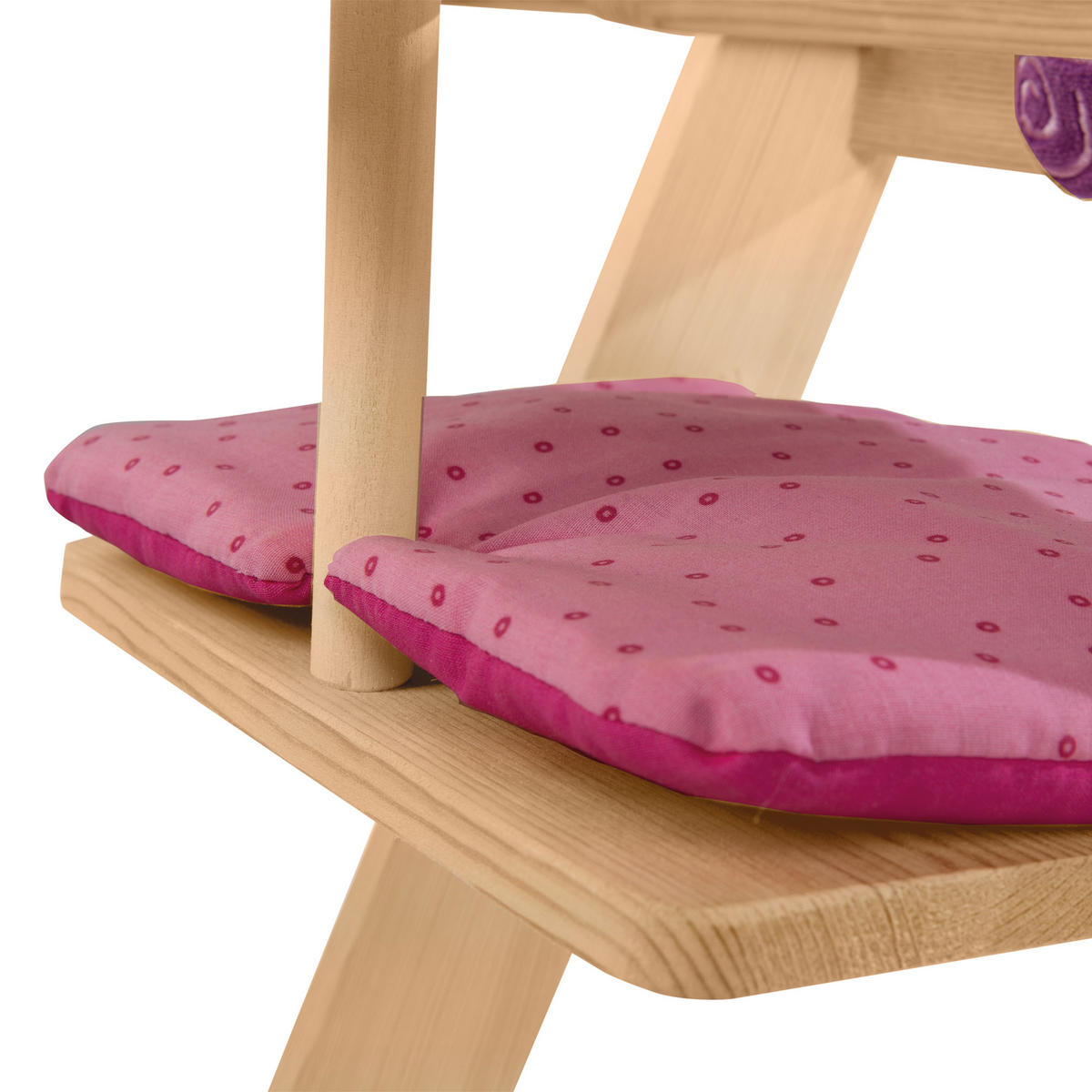 PUPPENHOCHSTUHL Happy Fee - Naturfarben, Holzwerkstoff (25/56/33cm) - Roba
