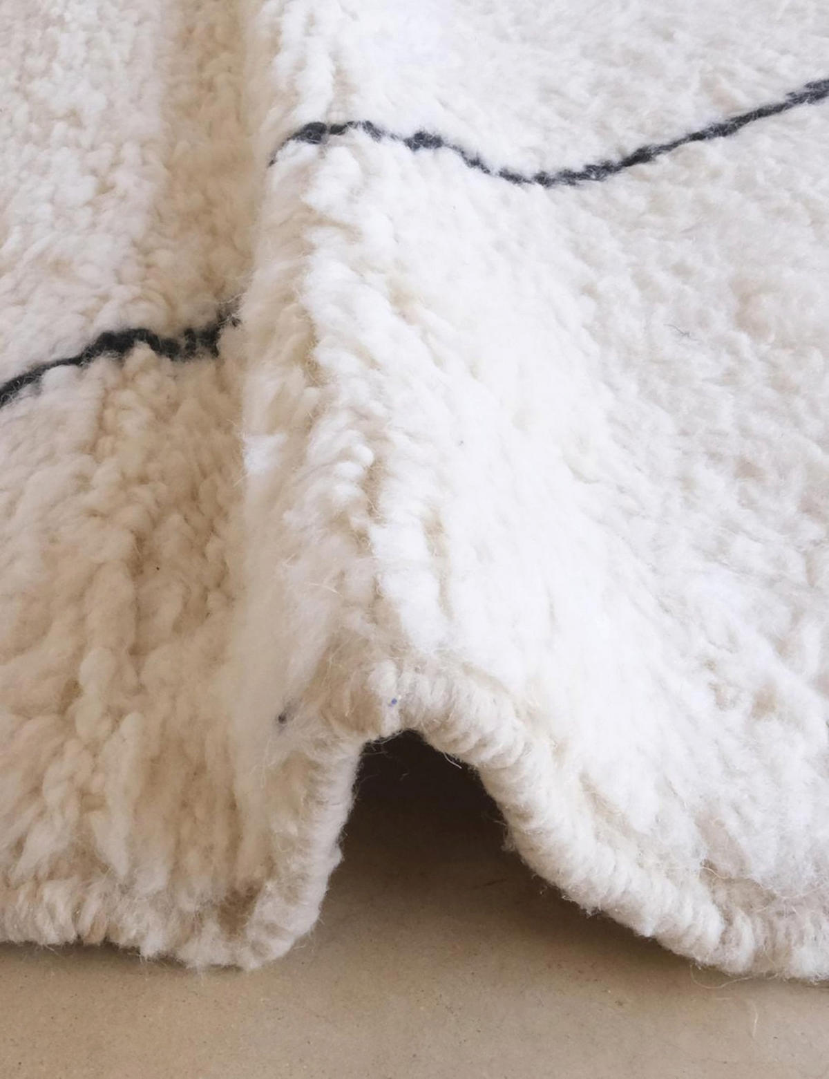 BERBERTEPPICH aus reiner Wolle 213x 295 cm - Weiß, Naturmaterialien (213/295cm) - AFK Living