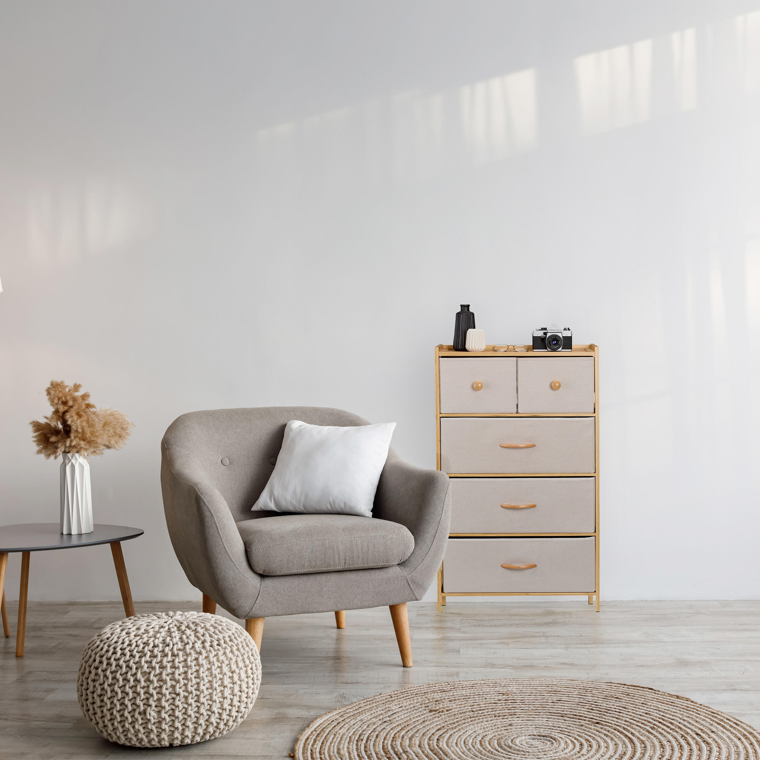 KOMMODE - Multicolor, Holz/Holzwerkstoff (58/94/32.5cm) - Relaxdays