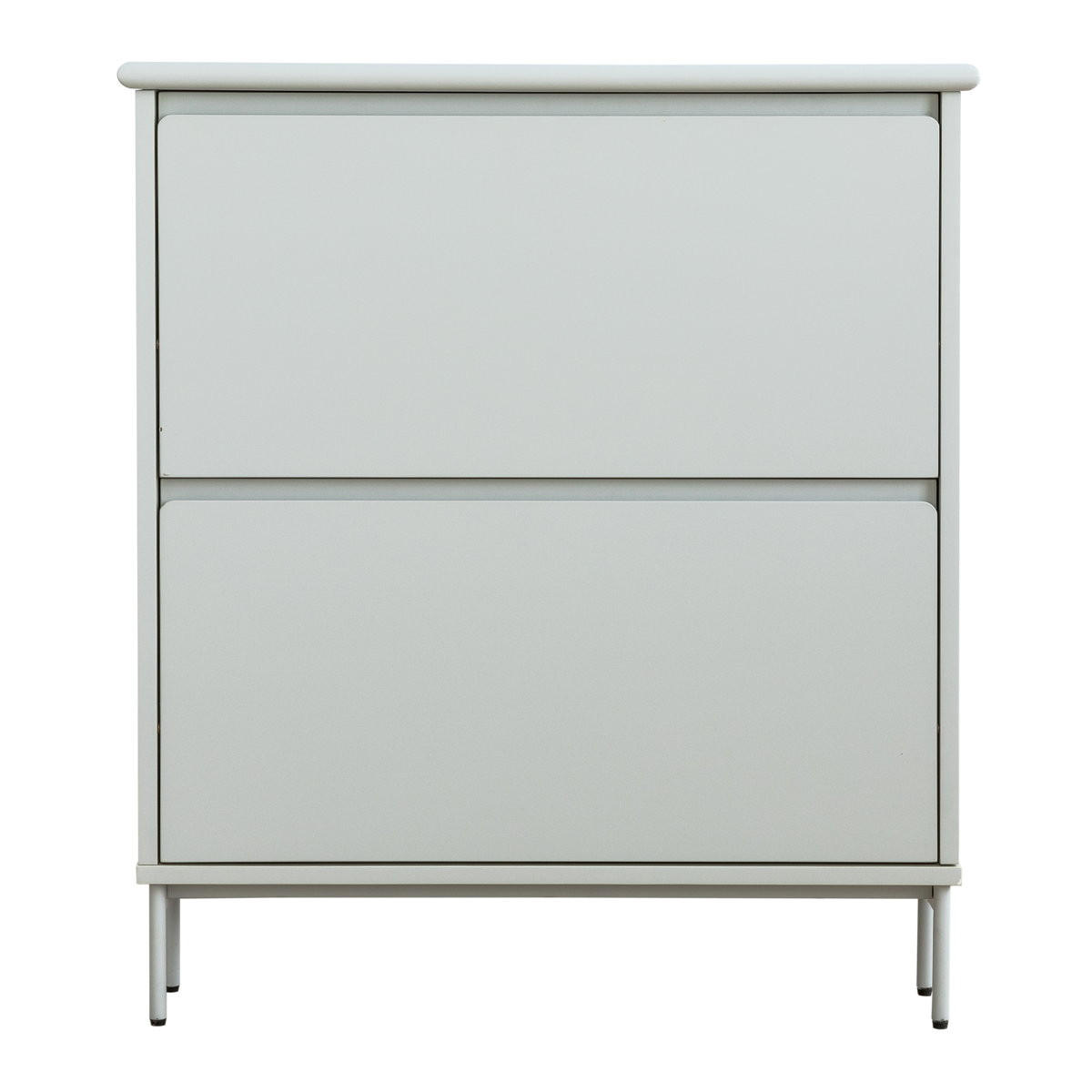 SCHUHKIPPER Kuma Grau 80 cm x 90.5 cm - Grau, Holzwerkstoff (80/90/20cm) - Kenay Home