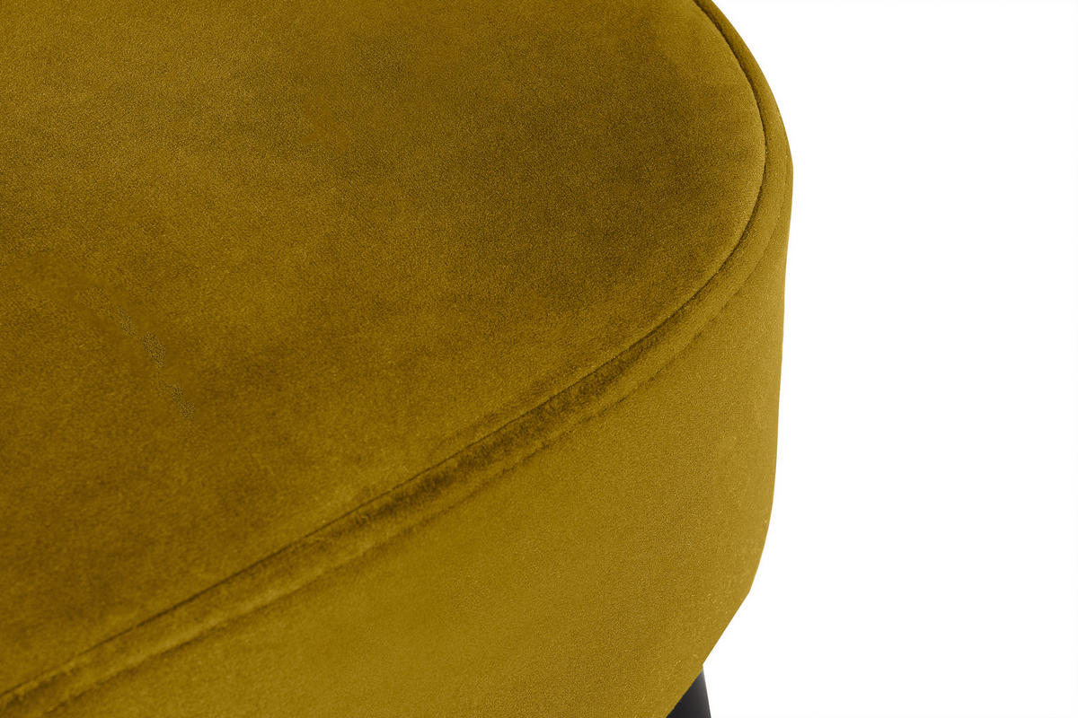 COCKTAILSESSEL DUCO auf hohen Beinen, Gelb/Schwarz - Gelb/Schwarz, Holz/Textil (63/89/65cm) - KONSIMO®