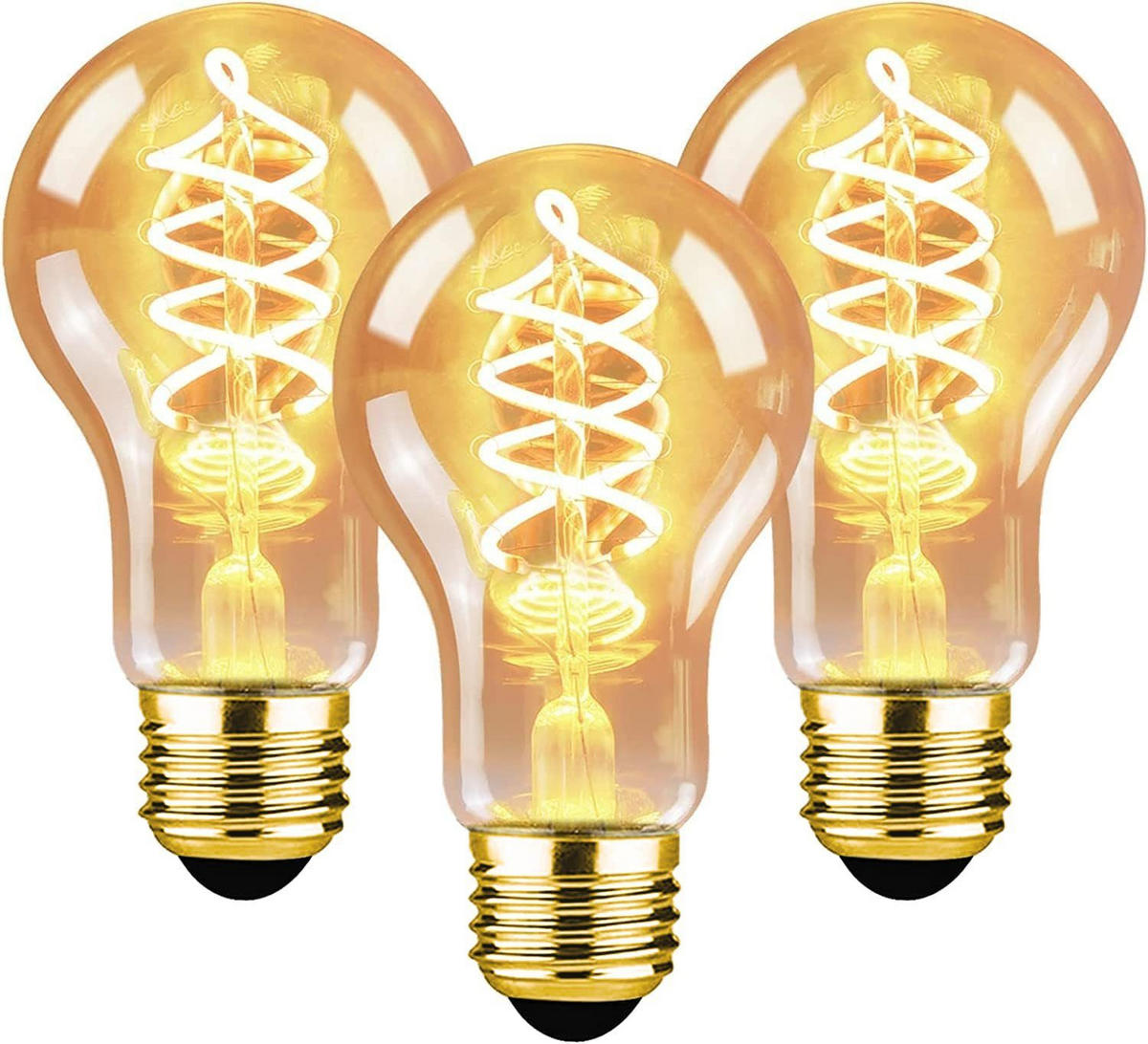 LED žárovka Altenburg II 11/6/6 cm (balení 3 ks) - hnědá, sklo (6/6cm) - Nettlife