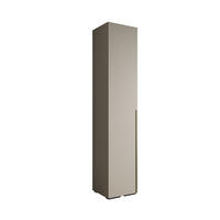 DREHTÜRENSCHRANK 236.7/50/47 1-türig - Kaschmir/Goldfarben, Holz/Metall (50/236.7/47cm) - MÖBEL KRYSPOL