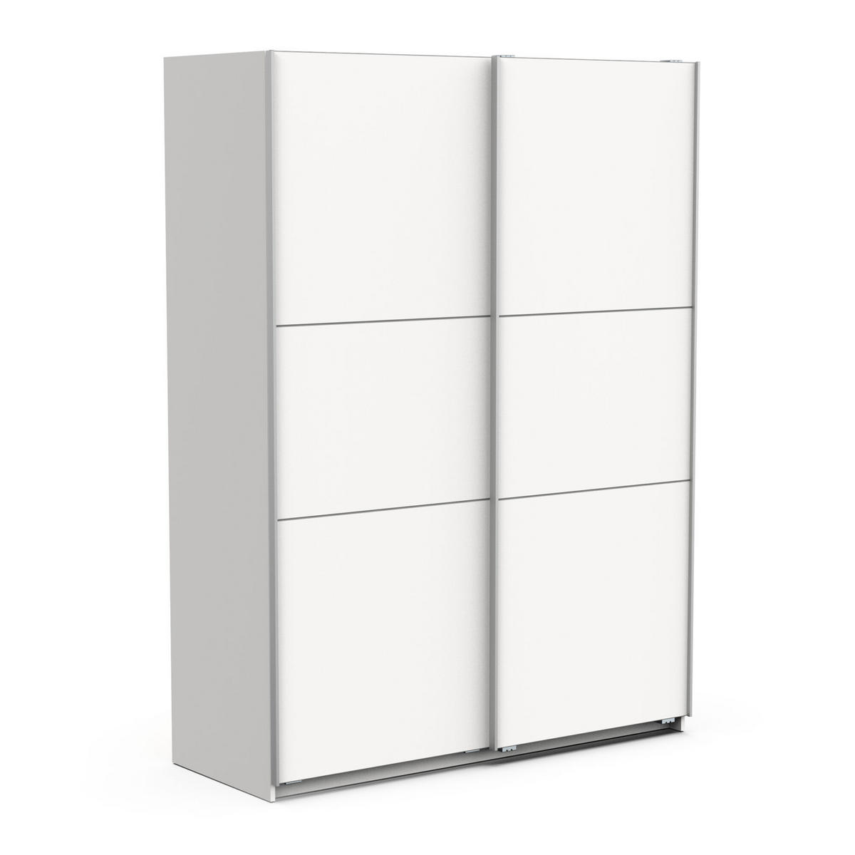 SCHRANK, 2 Schiebetüren - GHOST - Weiß - 148 x 59,9 x 203 cm - Weiß, Holz (59.9/203/148cm) - Demeyere