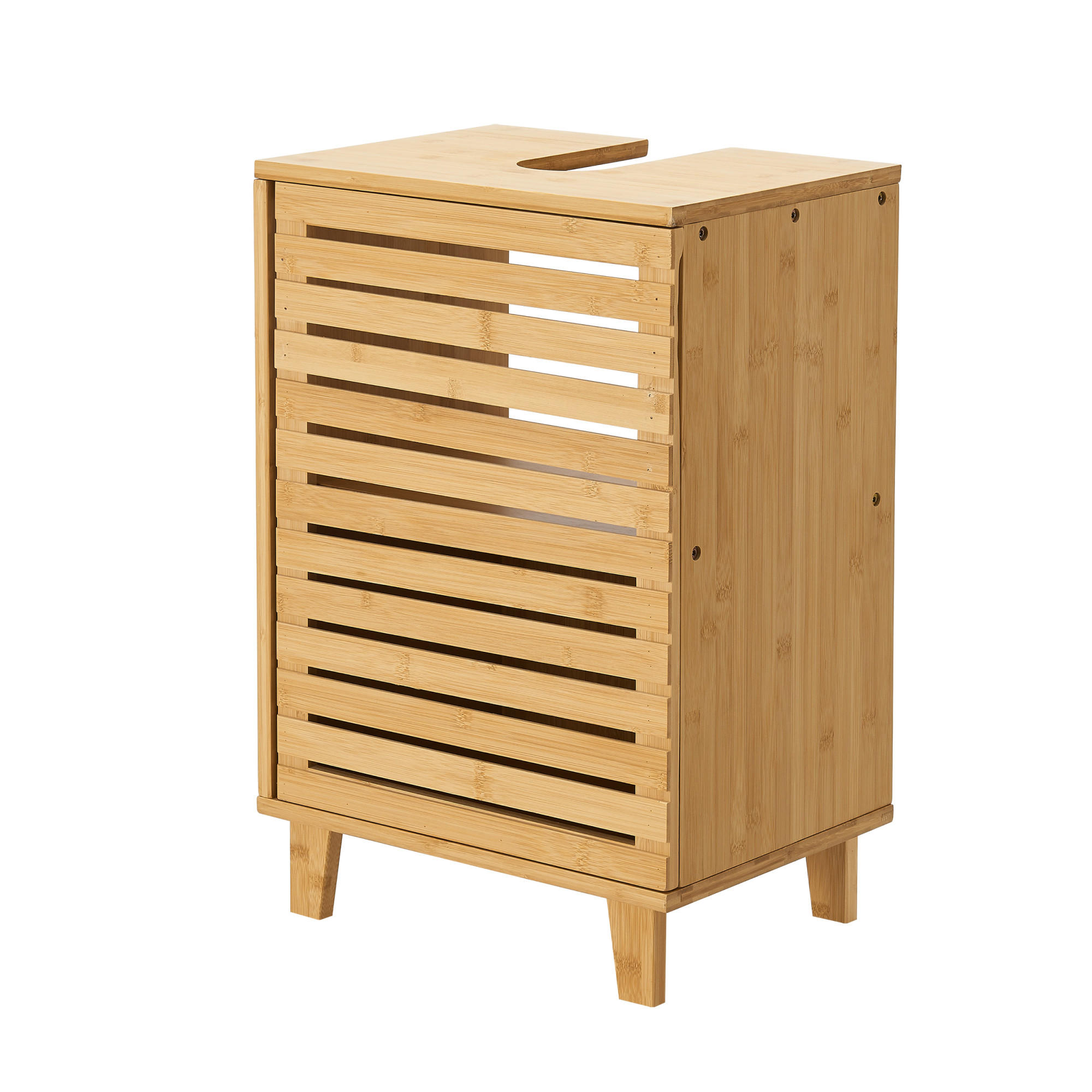 WASCHBECKENUNTERSCHRANK Iveland - Naturfarben, Holz (40/60/30cm) - [en.casa]