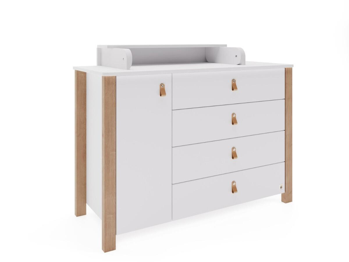 Furnlux Wickeltisch Weiß 120x86x120 cm